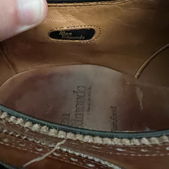 Allen Edmonds Brown Oxford Dress Shoe Size 10 D - Picture 5 of 7